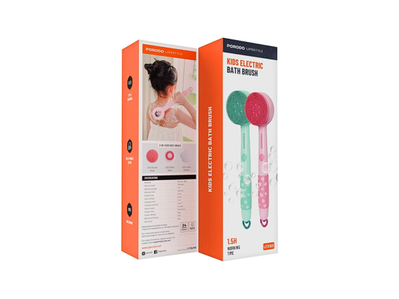 Porodo Lifestyle Kids Electric Bath Brush - Blue | Qatar Porodo Lifestyle Kids Electric Bath Brush - Blue | Qatar